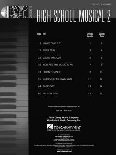 Piano Duet Play-Along Vol. 18: High School Musical 2 