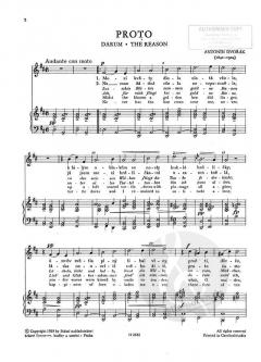 Lieder op. 2 auf Worte von Eliska Krasnohorska von Antonín Dvořák 