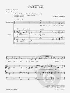Song from Wedding Cantata von Daniel Pinkham 