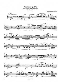 Paraphrase sur la Sérénade de Riccardo Drigo op. 107 c von Bertold Hummel 