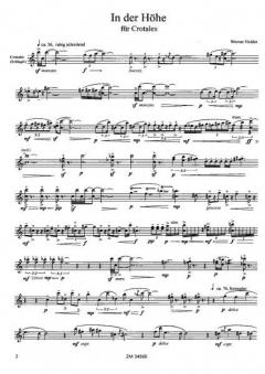 In der Höhe von Werner Heider für Crotales (Maja-Maria Reis gewidmet) im Alle Noten Shop kaufen