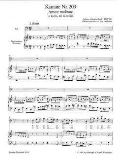 Amore traditore von Johann Sebastian Bach 