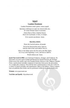 Laudate Dominum von Jacob Narverud 
