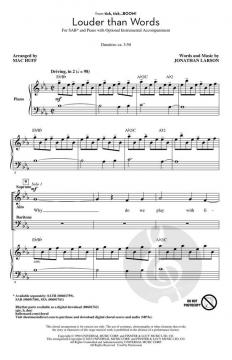 Louder Than Words von Jonathan Larson 