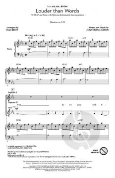 Louder Than Words von Jonathan Larson 