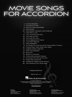 Movie Songs for Accordion 