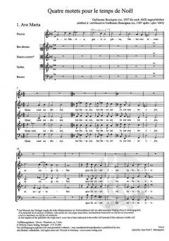 4 Motetten für die Weihnachtszeit 