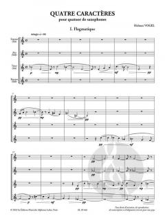 4 Caractères von Helmut Vogel 