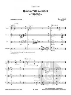 Quatuor 8 à cordes von Betsy Jolas 