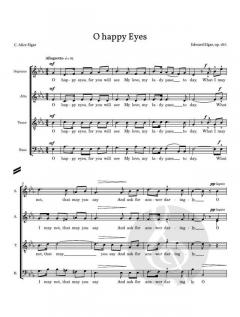 3 Part Songs von Edward Elgar 