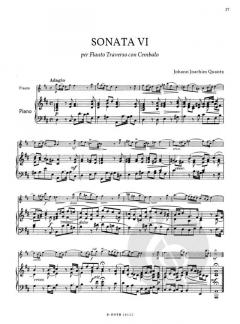 6 Sonaten von Johann Joachim Quantz 