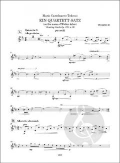 Ein Quartett-Satz von Mario Castelnuovo-Tedesco 