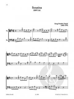 15 Barock-Duos für Viola und Violoncello 