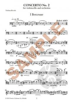 Concerto No. 2 von Kalevi Aho 