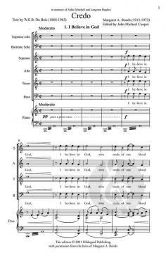 Credo von Margaret Bonds 