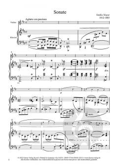 Sonate D-Dur von Emilie Mayer 