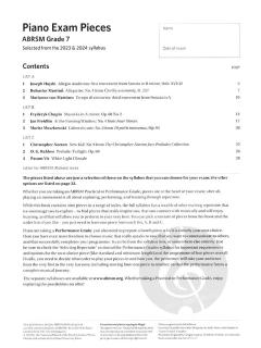 ABRSM Piano Exam Pieces 2023-2024 Grade 7 