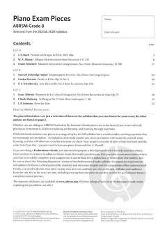 ABRSM Piano Exam Pieces 2023-2024 Grade 8 