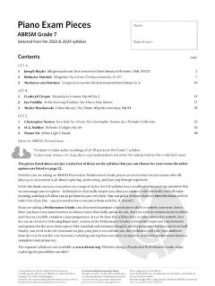 ABRSM Piano Exam Pieces 2023-2024 Grade 7 + Audio 