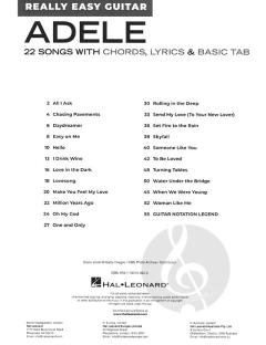 Adele - Really Easy Guitar 