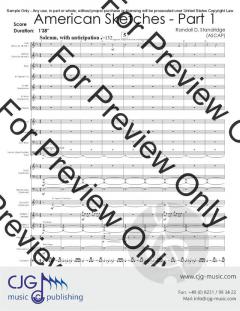 American Sketches Part 1 - Preamble von Randall D. Standridge 