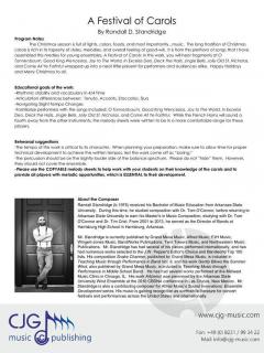 A Festival of Carols von Randall D. Standridge 