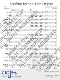 Fanfare for the 16th Empire von Randall D. Standridge 