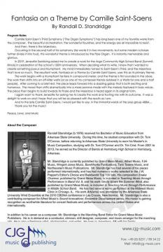 Fantasia on a Theme by Camille Saint Saens von Randall D. Standridge 
