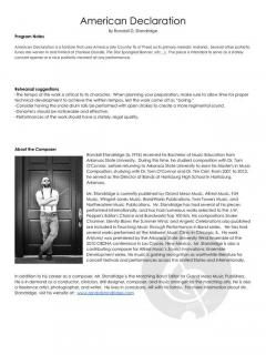 American Declaration von Randall D. Standridge 