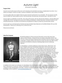 Autumn Light von Randall D. Standridge 