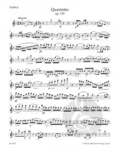 Streichquartett F-Dur op. 135 von Ludwig van Beethoven im Alle Noten Shop kaufen (Stimmensatz)