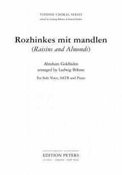 Rozhinkes mit mandlen von Abraham Goldfaden 