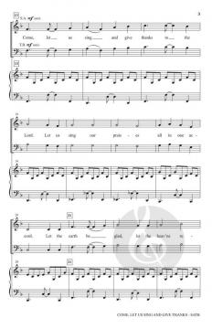 Come, Let Us Sing and Give Thanks 