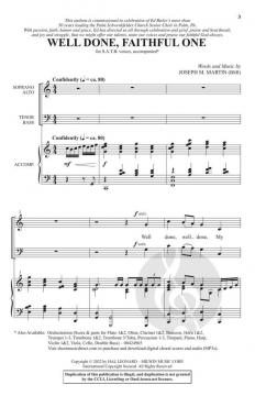 Well Done, Faithful One von Joseph M. Martin 