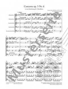 Concerto 6 à più Istrumenti von Evaristo Felice Dall'Abaco 