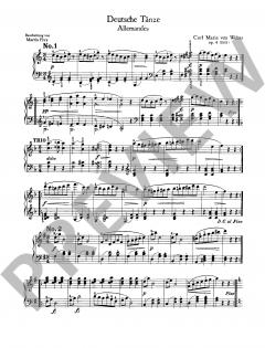 Deutsche Tänze op. 4 von Carl Maria von Weber (Download) 