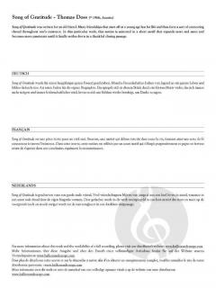 Song of Gratitude von Thomas Doss 