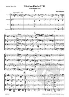 Miniature Quartet von Allan Stephenson 