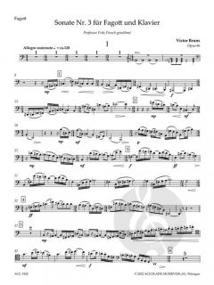 Sonate Nr. 3 op. 86 von Victor Bruns 