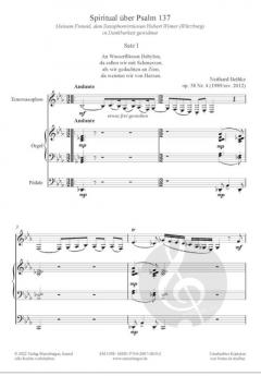 Spiritual über Psalm 137 op. 58, Nr. 4 von Neithard Bethke 
