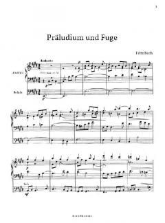 Präludium und Fuge E-Dur für Orgel von Fritz Bach im Alle Noten Shop kaufen