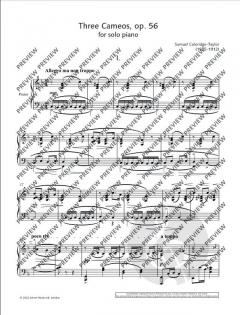 Three Cameos op. 56  von Samuel Coleridge-Taylor 