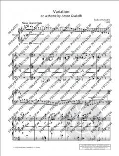 Variation  von Rodion Konstantinowitsch Schtschedrin 