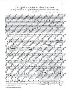24 tägliche Studien in allen Tonarten op. 155  von Justus Johann Friedrich Dotzauer 