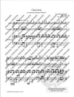 Ciaccona von Krzystof Penderecki 