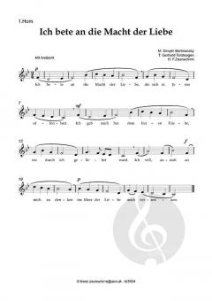 Ich bete an die Macht der Liebe von Dmitri Stepanowitsch Bortniansky (Download) 