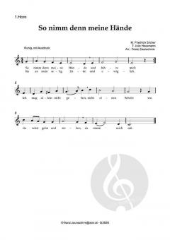So nimm denn meine Hände von Friedrich Silcher (Download) 