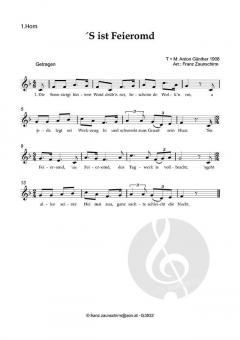 'S ist Feieromd von Anton Günther (Download) 