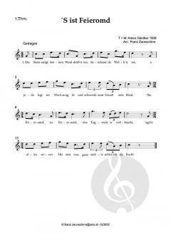 'S ist Feieromd von Anton Günther (Download) 