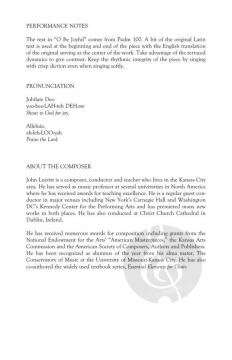 O Be Joyful von John Leavitt 